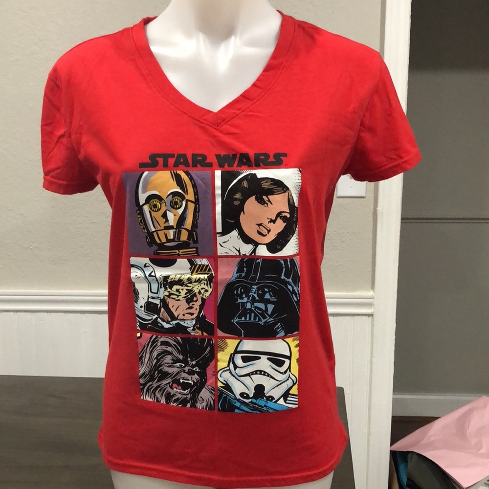 Large Red Star Wars Shirt for Women